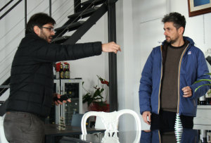 Stafano Di Leo durante i sopralluoghi